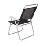 Cadeira de Praia Alumínio Master Plus até 120kg Cores Mor Cor:preto Preto - 3