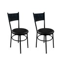Ver imagem 1 de Conjunto 2 Cadeiras Pretas para Cozinha Viena Preta:Preto