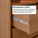 Ver imagem 6 de Guarda-Roupa Solteiro Andorra 2 Portas 2 Gavetas Freijó/Branco - Pnr Móveis