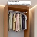 Ver imagem 7 de Guarda-Roupa Solteiro Andorra 2 Portas 2 Gavetas Freijó/Branco - Pnr Móveis