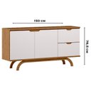 Ver imagem 2 de Aparador Buffet Vicenza Ype Off White – New Ceval