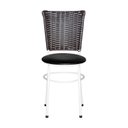 Ver imagem 3 de 6 Cadeiras para Mesa Branca Hawai Marrom:preto