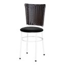 Ver imagem 2 de 6 Cadeiras para Mesa Branca Hawai Marrom:preto