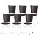 Ver imagem 1 de 6 Cadeiras para Mesa Branca Hawai Marrom:preto