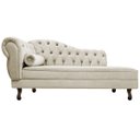 Ver imagem 5 de Kit Diva Recamier Diana 185cm Lado Direito e 02 Poltronas Classic Linho Bege - ADJ Decor