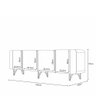 Aparador Buffet para Sala de Estar Lotus 220 Cm H01 Off White Clique Chique - 7