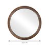 Espelho Emoldurado Sandy Freijó 45cm Redondo - 6