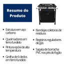 Ver imagem 5 de Fogão Industrial 2 Bocas 30x30 Baixa Pressão P5 com Forno JCN