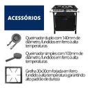 Ver imagem 7 de Fogão Industrial 2 Bocas 30x30 Baixa Pressão P5 com Forno JCN