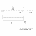 Ver imagem 2 de Porta-toalhas Bastão Duplo Square Cromado - Docol