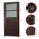 Ver imagem 2 de Porta de Sala Alumínio 86 Dir V.Boreal Marrom Corten Brimak