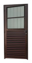 Ver imagem 1 de Porta de Sala Alumínio 86 Dir V.Boreal Marrom Corten Brimak