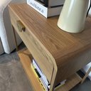 Ver imagem 6 de Mesa de Cabeceira 60cm Luna Orgânica 1 Gaveta Pé Metal - Artesano