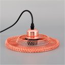 Ver imagem 3 de Lustre Cupula Abajur Casa Sala Quarto Copa Decoraçao Pendente Teto Metal Aramado Luz Lampada Ilumina