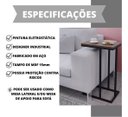Ver imagem 4 de Mesa Mesinha Lateral Apoio Canto Centro Sofá Cama Notebook