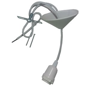 Conjunto Iluminação Pendentes e Lustres branca c\fio 3 mts