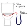 Ducha Higiênica C/ Registro Duas Saídas + Torneira Flexivel Cor:Prateado;Acabamento:Brilhante - 5
