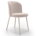 Ver imagem 6 de Kit 6 Cadeiras Sala de Jantar Estofada Gavi Arena L02 Suede Bege - Lyam Decor