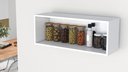 Ver imagem 2 de Armario Aereo 80 Cm 1 Porta Basculante Lumberg 100% Mdf Bp