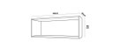 Ver imagem 3 de Armario Aereo 80 Cm 1 Porta Basculante Lumberg 100% Mdf Bp
