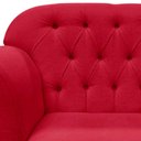 Ver mais imagens de Kit 2 Poltronas Decorativa Dália Suede Vermelho Pés Madeira Mz Decor
