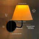 Ver imagem 3 de Arandela Luminária de Parede Curvada Decoração Iluminação Casa Quarto Sala Banheiro Escritório