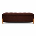 Ver imagem 6 de Banco Recamier Baú Organizador Cristal 1,30m Veludo- Sofatec