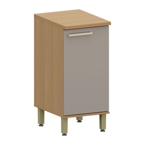 Balcão de Cozinha 100 Mdf 1 Porta com Tampo 40cm Duna Luciane Móveis