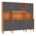 Ver imagem 3 de Cozinha Compacta 7 Portas 3 Gavetas Modena  Yescasa