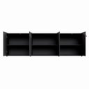 Ver imagem 4 de Armário para Escritório F5 4 Portas 2 Prateleiras MDP 240cm Preto F5 Office