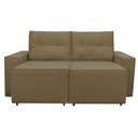 Ver imagem 3 de Sofá Retrátil Polo 1,80m Confortavel para Sala Suede Herrero Cor:marrom Claro