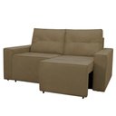 Ver imagem 5 de Sofá Retrátil Polo 1,80m Confortavel para Sala Suede Herrero Cor:marrom Claro