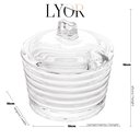 Ver imagem 3 de Açucareiro de Cristal Colméia 10cm X 10cm - Lyor