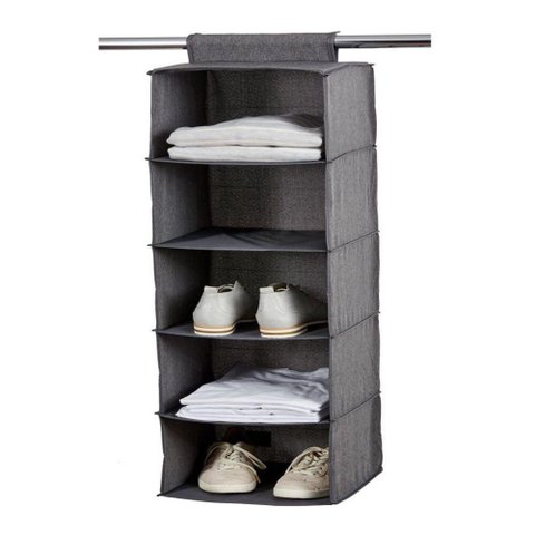 Sapateira Guarda-roupa, Armário, Cabide Organizador, 5 Prateleiras, Multiuso, Closet.