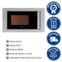 Ver imagem 3 de Kit Forno Elétrico 48l + Micro-ondas 25l Fischer Fit Line Embutir Inox 220v