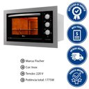 Ver imagem 2 de Kit Forno Elétrico 48l + Micro-ondas 25l Fischer Fit Line Embutir Inox 220v