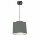 Ver imagem 1 de Lustre Luminária Pendente Vivare Free Lux Pe-4106pr Cúpula em Tecido 20x25cm