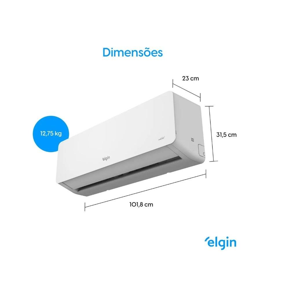 Ar Condicionado High Wall Eco Dream Inverter Quente e Frio Wi-fi Elgin 24000 Btu/h 220v - 2