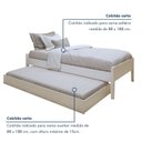 Ver mais imagens de Cama de Solteiro Turca com Cama Auxiliar Move