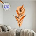 Ver imagem 1 de Adesivo Floral Boho Laranja Estilo Nórdico 79x150 Minimalista Mod.03