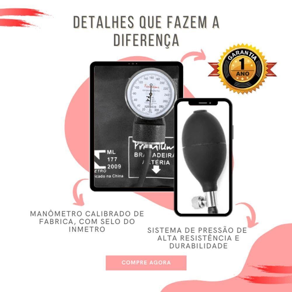 Kit Bolsa Fisioterapia Acadêmico Martelo Buck Goniômetro Preto - 5