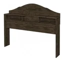 Ver imagem 3 de Cabeceira Para Cama Box Casal 2 Nichos Evelyn 100% MDF Nogal
