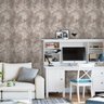 Papel de Parede Para Quarto Casal Sala Cinza Fio Bronze 3m - 6