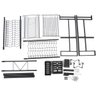Escorredor de Louça Modular Suspenso 2 Andares Cozinha Pia Bancada Comprimento Ajustavel Copo Prato  - 2