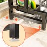 Escorredor de Louça Modular Suspenso 2 Andares Cozinha Pia Bancada Comprimento Ajustavel Copo Prato  - 3