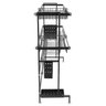 Escorredor de Louça Modular Suspenso 2 Andares Cozinha Pia Bancada Comprimento Ajustavel Copo Prato  - 6