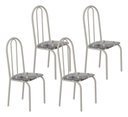 Ver imagem 1 de Kit 4 Cadeiras Ubatuba Corino Paraopeba Tubo Champanhe