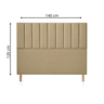 Cabeceira Estofada Queen Rebeca 160 Cm Tecido Suede - Dritex:marrom - 6
