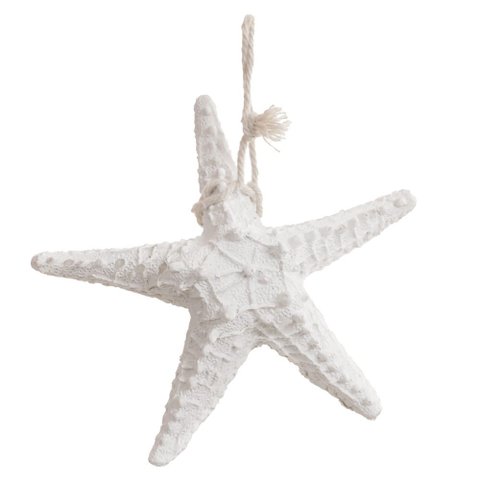 Enfeite de Natal Estrela para Pendurar Branca 13cm | Natal Encantado Formosinha