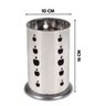 Escorredor Seca Talheres Aço Inox Louça Porta Talher Premium - Porta Talheres Cozinha Fundo Vazado - - 4